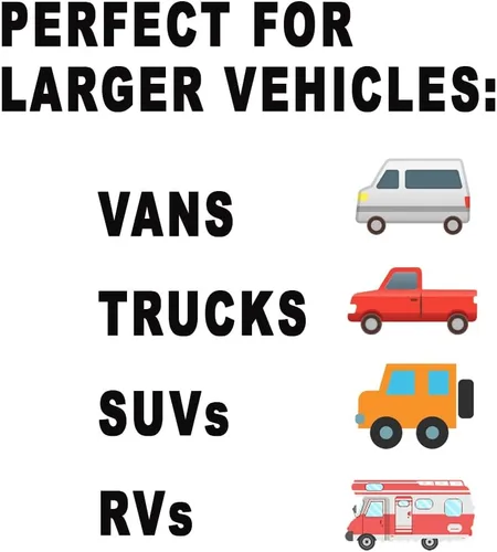 Miniatura 3 de Safe View Company - Espejos de punto ciego para automóviles, cambia de carril con confianza, hechos de vidrio convexo real, de larga duración, fácil