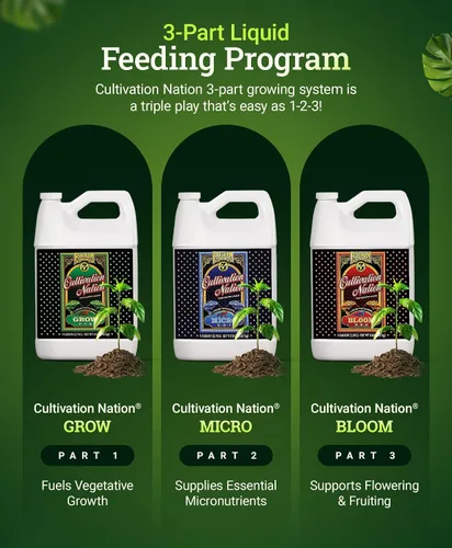 Miniatura 4 de FoxFarm Cultivation Nation Bloom Fertilizer, 0-5-4 - Parte 3 del programa de alimentación de 3 partes FoxFarm para el desarrollo de brotes