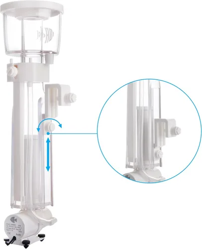 Miniatura 4 de IOAOI Skimmer de nano proteína para acuarios de agua salada, bomba de molinete DC para tanque de peces de 20 galones, colgar en, interno