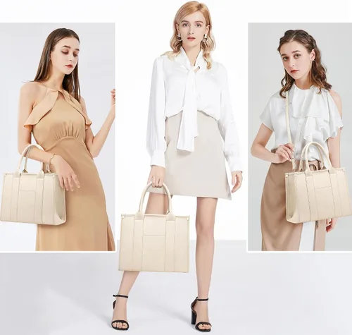 Miniatura 2 de COCIFER The Tote Bag - Bolso cruzado para mujer, bolso de hombro, bolsos de mano de piel sintética con asa superior con cremallera