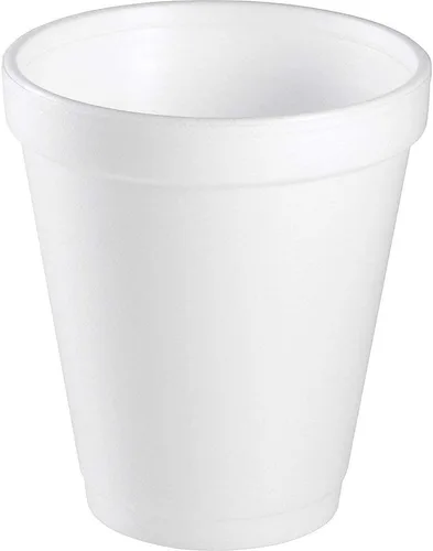 Miniatura 3 de Dart Tazas de espuma para bebidas, 8 onzas, color blanco, 25 por paquete