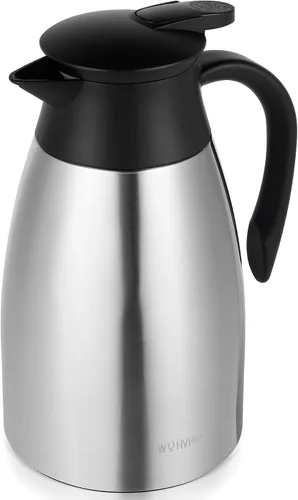 Miniatura 9 de Jarra de café de 34 onzas aisladas, jarras de café de acero inoxidable para mantener el calor, jarras térmicas a prueba de polvo para fiestas