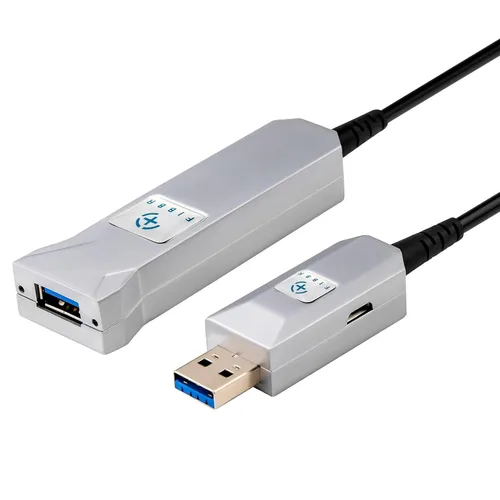 Miniatura 10 de Cable de extensión USB 3.0 de fibra óptica de 32.8 ft, cable USB largo macho a hembra, cable extensor de 5 Gbps de alta velocidad, para robot