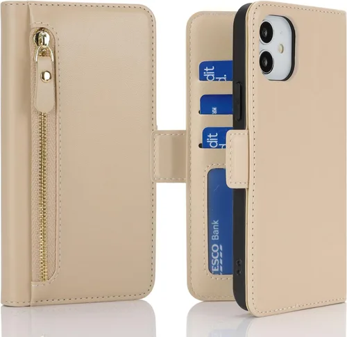 Miniatura 26 de Havaya Funda compatible con iPhone 11, cartera MagSafe con tarjetero - Funda magnética desmontable 2 en 1 - Ranuras para tarjetas de crédito