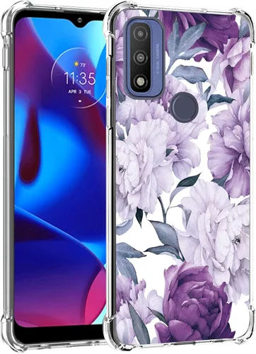 Miniatura 7 de Funda para teléfono celular Moto G Pure/Power 2022, mariposa, goma suave de TPU, protección de bolsa de aire con cuatro esquinas