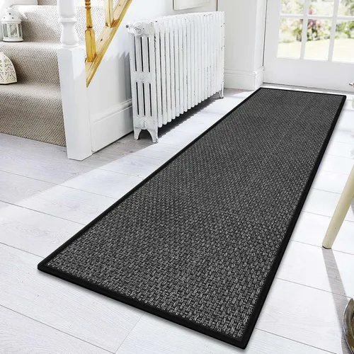 Miniatura 30 de GOYLSER Alfombras de yute de 15 pies para pasillo, alfombra de cocina, antideslizante, lavable, absorbente, alfombra de pasillo color beige