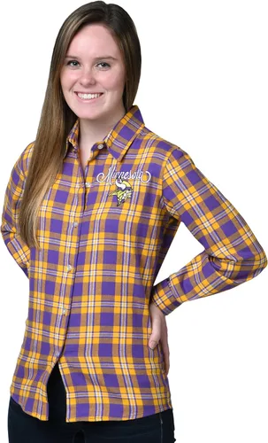 Miniatura 8 de FOCO NFL Womens 2016 Wordmark Basic Flannel Shirt 4-Color del