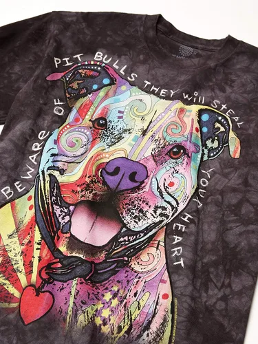 Miniatura 2 de The Mountain Beware of Pit Bulls USA - Camiseta de manga larga