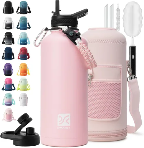 Miniatura 120 de DYSANKY Botella de agua aislada de 32 onzas, metal al vacío de acero inoxidable grueso, jarra de agua deportiva portátil para gimnasio y senderismo