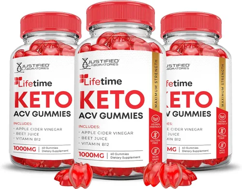 Miniatura 9 de Paquete de 2 gomitas Keto ACV de fórmula avanzada de 1000 mg de por vida, gomitas Keto de por vida, vinagre de sidra de manzana formulado con jugo