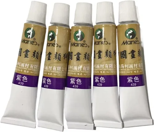 Miniatura 16 de Easyou Dibujo de acuarela de tubos de color de pintura china de gran tamaño de Marie's 0.4 fl oz* 5pcs No. 302 Scarlet