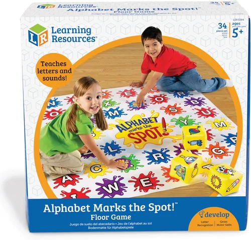 Miniatura 5 de Alfombrilla de piso educativa Alphabet Marks The Spot de Learning Resources.