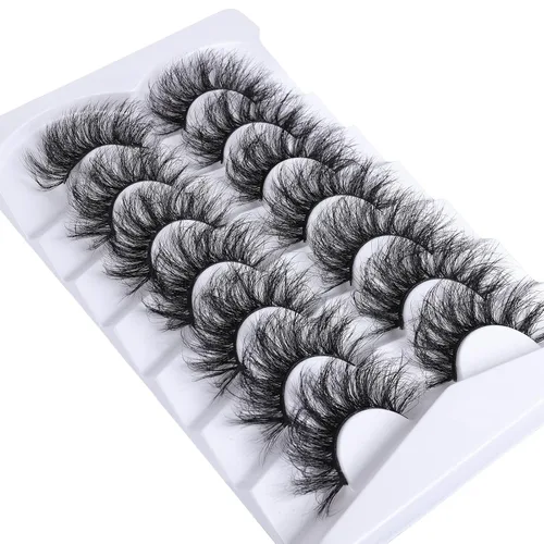 Miniatura 5 de Mebver Pestañas Postizas, Pestañas de Ojo de Gato, Pestañas de Visón Sintético, Aspecto Natural, Pestañas Esponjosas y Suaves, Pestañas que Parecen