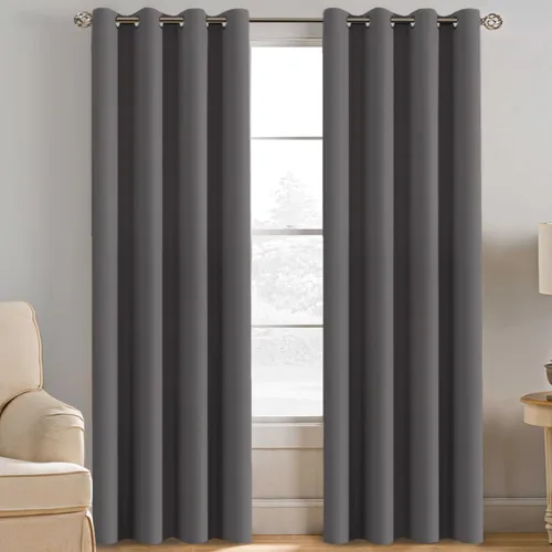 Miniatura 136 de H.VERSAILTEX - Cortinas blackout con aislamiento térmico y ojales en la parte superior, para patios, puertas correderas y división de habitaciones