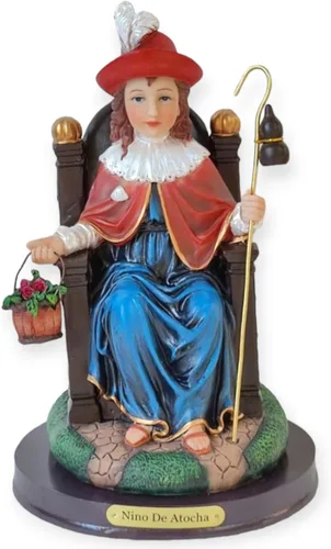 Gigi Classy Kids Santo Nino de Atocha Imagen Santo Divino Niño Estatua Estatua de 3,5,8,12 pulgadas Regalo religioso (12 pulgadas)