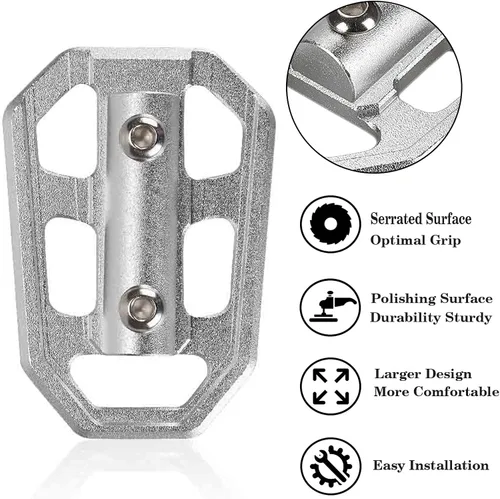 Miniatura 2 de LKV R1200GS Estriberas para Motocicleta Reposapiés Extendido Reemplazo de Pedal para BMW G310GS S1000XR F850GS F750GS R Nine T Scrambler T Urban