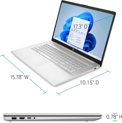 Miniatura 5 de HP Computadora portátil 17, pantalla FHD IPS de 17.3 pulgadas, AMD Ryzen 5 5500U (Beat i7-11370H), 16 GB de RAM, SSD de 1 TB, gráficos AMD Radeon