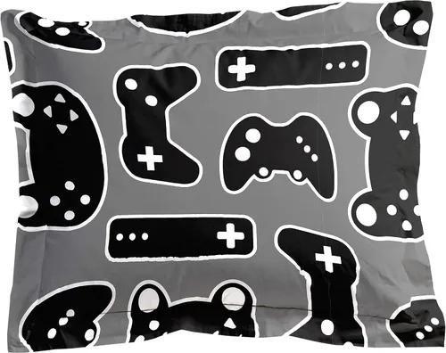 Miniatura 4 de Jay Franco Trend Collector Game On Glow in the Dark - Juego de edredón y funda de almohada tamaño individual, ropa de cama súper suave para niños