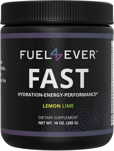 Fuel 4 Ever Polvo de electrolitos de ayuno rápido | con creatina, aminoácidos esenciales y extracto de té verde | Sin azúcar, sin edulcorantes ni
