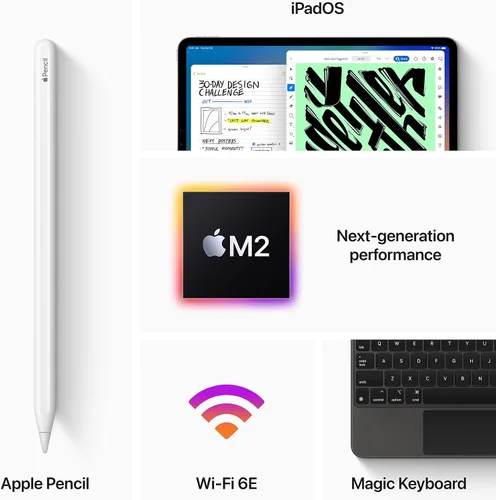 Miniatura 6 de Apple iPad Pro de 11 pulgadas (4.ª generación): con chip M2, pantalla Liquid Retina, 128 GB, Wi-Fi 6E, cámaras frontales de 12 MP/cámaras traseras