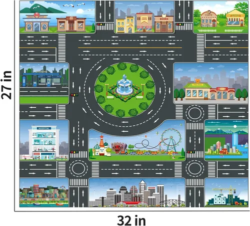 Miniatura 6 de TEMI Juguetes para Niños Pequeños de 3 4 5 6 Años Niños, Set de Juguetes de Construcción de Vehículos Fundidos a Presión con Transportador de Autos