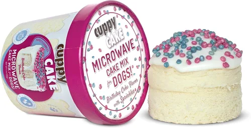 Cuppy Cake - Pastel de cumpleaños para perro en microondas en una taza, listo en 2 minutos, solo tienes que añadir agua y microondas, todo natural,