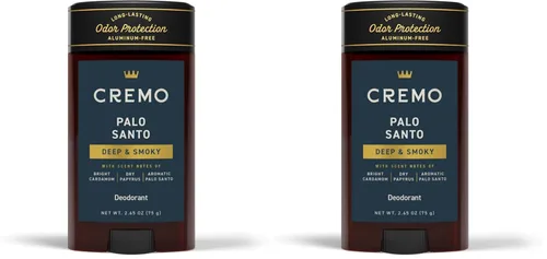 Miniatura 12 de Cremo Palo Santo - Desodorante sin aluminio para hombres, protección contra olores de larga duración de 48 horas, 2.65 onzas