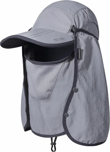 Miniatura 11 de GADIEMKENSD Sombrero de pesca plegable UPF 50+ 360 para exteriores