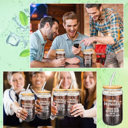 Miniatura 5 de Dandat Juego de 24 Regalos de Agradecimiento para Empleados, Regalos de Navidad, Regalos de Agradecimiento para el Equipo, Tazas de 16oz