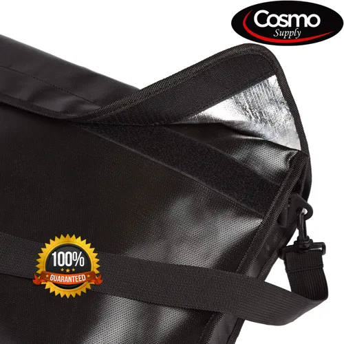 Miniatura 5 de Cosmo - Bolsas de documentos ignífugas, bolsa grande ignífuga para dinero en efectivo con correa para el hombro, bolsa de dinero impermeable e