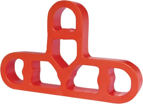 Miniatura 2 de JINYO Color rojo de 0.394 in 3/8 de pulgada de chapa de ladrillo delgado espaciador de azulejos Sistema de nivelación de azulejos Espaciador