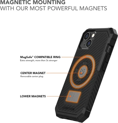 Miniatura 3 de Rokform - Funda para iPhone 14, Serie Rígida, Magnética Dual, Cubierta para iPhone con RokLock de Bloqueo Giratório, Equipo Protector para Apple