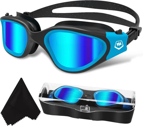 Miniatura 11 de WIN.MAX - Goggles de natación polarizados, antivaho, antirrayos ultravioleta, sin filtraciones y con visión clara para hombres, mujeres, adultos