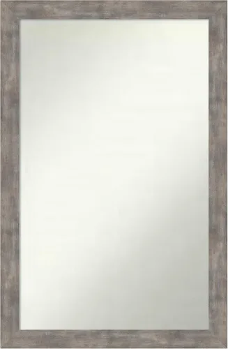 Miniatura 78 de Amanti Art Silver Bathroom Mirror for Over Sink, 24x49 Custom Made Marred Pewter Rectangle Vanity Mirror, Oversize Casual Wood Frame, Hangs Estaño