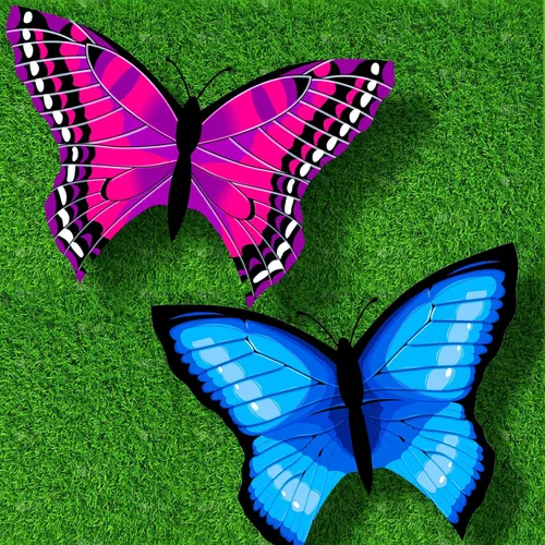 Miniatura 3 de TOY Life Cometa de mariposa para niños, fácil de volar, cometa grande para niños, cometas para niños y adultos, fácil de volar, cometas grandes