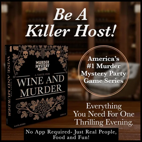 Miniatura 9 de Murder Mystery Party, A Taste for Wine & Murder, Murder Mystery Party Game to Host Your Own Murder Mystery Night