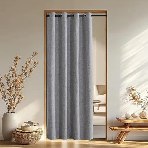 Miniatura 68 de IGEMAEVE Cortinas 100% opacas de 108 pulgadas de largo para dormitorio, juego de 2 paneles de cortinas opacas con bolsillo para barra y pestaña