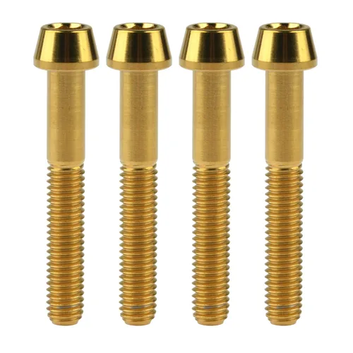 Miniatura 56 de Titanio Ti M6 x 10 16 18 20 25 30 35 40 45 50 55 60 2.559 in Allen - Tornillos hexagonales de 2.559 in, tornillos cónicos, paquete de 4