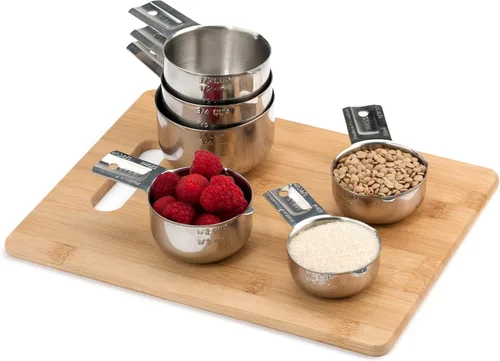 Miniatura 4 de Hudson Essentials Juego de tazas medidoras de acero inoxidable (Juego de 6 piezas)