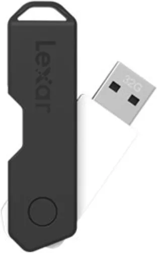 Miniatura 3 de Lexar JumpDrive TwistTurn2 - Unidad flash USB 2.0 de 128 GB, color negro (LJDTT2-128ABNABK)