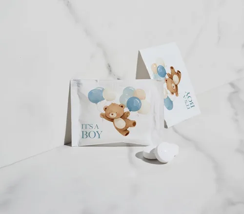 Miniatura 2 de SIMPLY Menta "It's a Boy!", mentas de menta envueltas individualmente, 50 paquetes a granel (2 por paquete), revelación de género, baby shower
