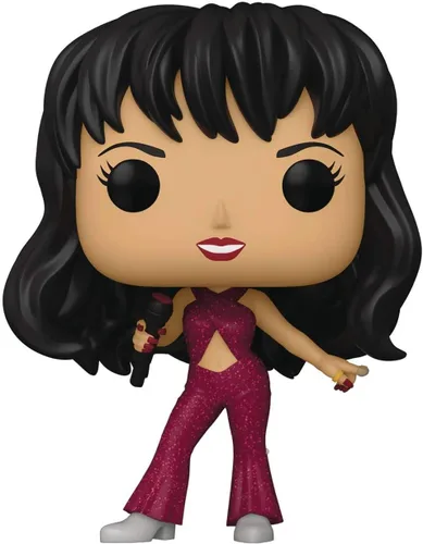 Miniatura 6 de Funko Selena (Burgundy Outfit) Pop! Figura de vinilo (paquete con funda protectora compatible con Pop Box), multicolor, 3.75 pulgadas