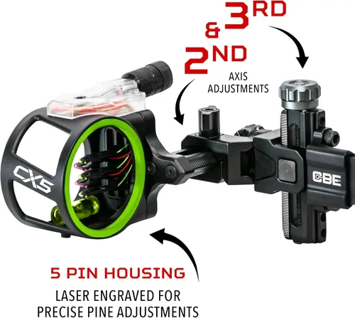 Miniatura 2 de CBE CX5, Barra de Carbono 5 Pines Sight.019, Negro, Estándar