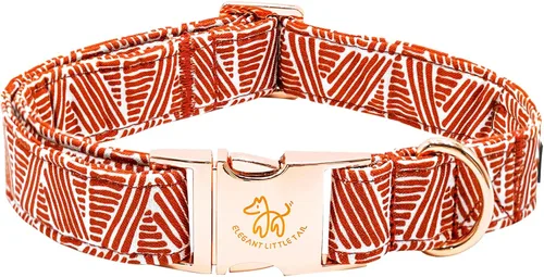 Miniatura 30 de Elegant little tail Collar para perro de Pascua, collar de perro con estampado de huevos de conejo, collar para mascotas, collar rosa para perros