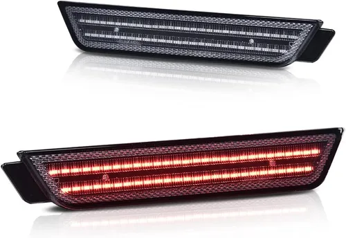 Miniatura 10 de CHEDA Par de luces LED de marcador lateral delantero y trasero compatible con Chevy Camaro LS, LT, SS, Z/28, ZL1, lente transparente 2010-2015