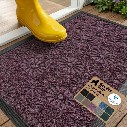 Miniatura 27 de Gorilla Grip - Tapete WeatherMax todoterreno 100% impermeable, caucho natural, resistente a manchas y decoloración, perfil bajo, interior y Grafito