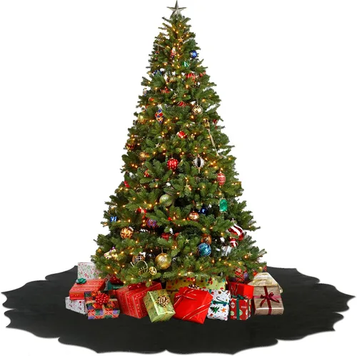 Miniatura 4 de Falda de árbol de Navidad, falda clásica de tela no tejida de 48 pulgadas, para árbol de Navidad y decoración de interiores de vacaciones