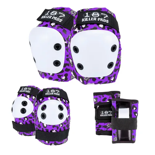 Miniatura 11 de 187 Killer Pads Conjunto de Seis Almohadillas, Coderas, Rodilleras y Muñequeras - Ideal para Skateboarding, Patinaje sobre Ruedas y Patinaje