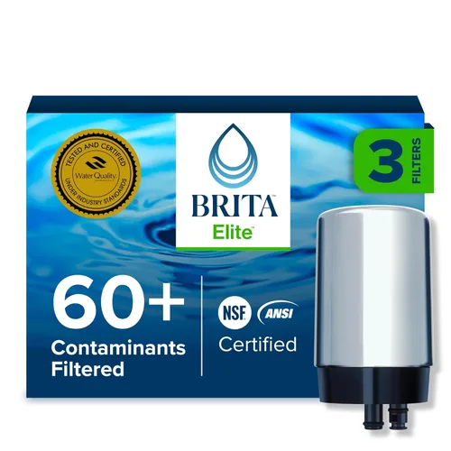 Miniatura 12 de Brita Sistema de filtro de agua para montaje en grifo, cromo, filtración sin espera, fácil instalación, filtro de agua multiusos para cocinas, baños