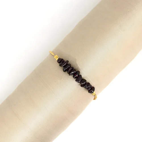 Miniatura 51 de Gempires Natural Chips Bar Bracelet, Energy Healing Crystals, Birthday, Gift for Her, Gemstone Jewelry 8 inch